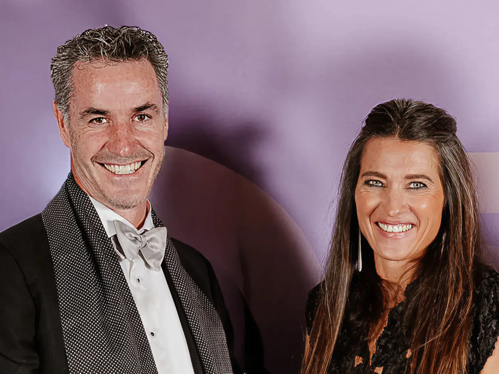 Arts Foundation Te Tumu Toi Co-Chairs Hamish Edgar and Chelsea Winstanley at our 25th birthday Arts Gala, May 2025
